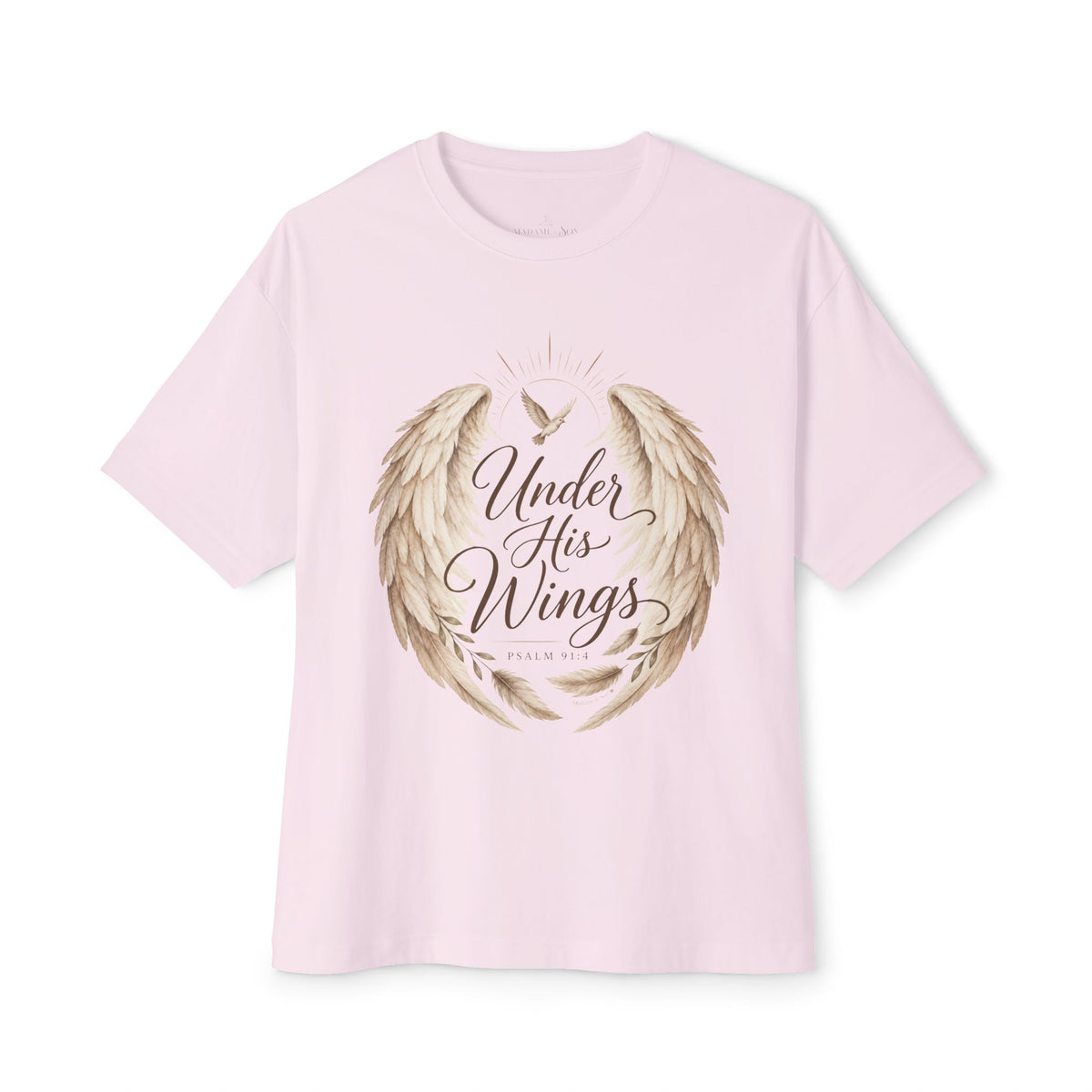 Under His Wings Psalm 91:4 Christian T Shirt | Faith Inspired Unisex Tee