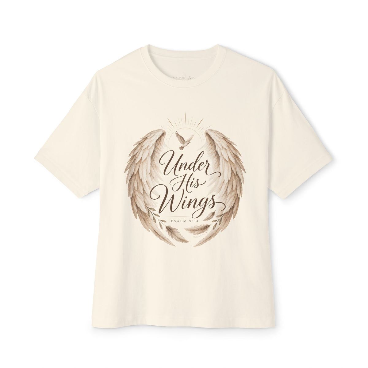 Under His Wings Psalm 91:4 Christian T Shirt | Faith Inspired Unisex Tee