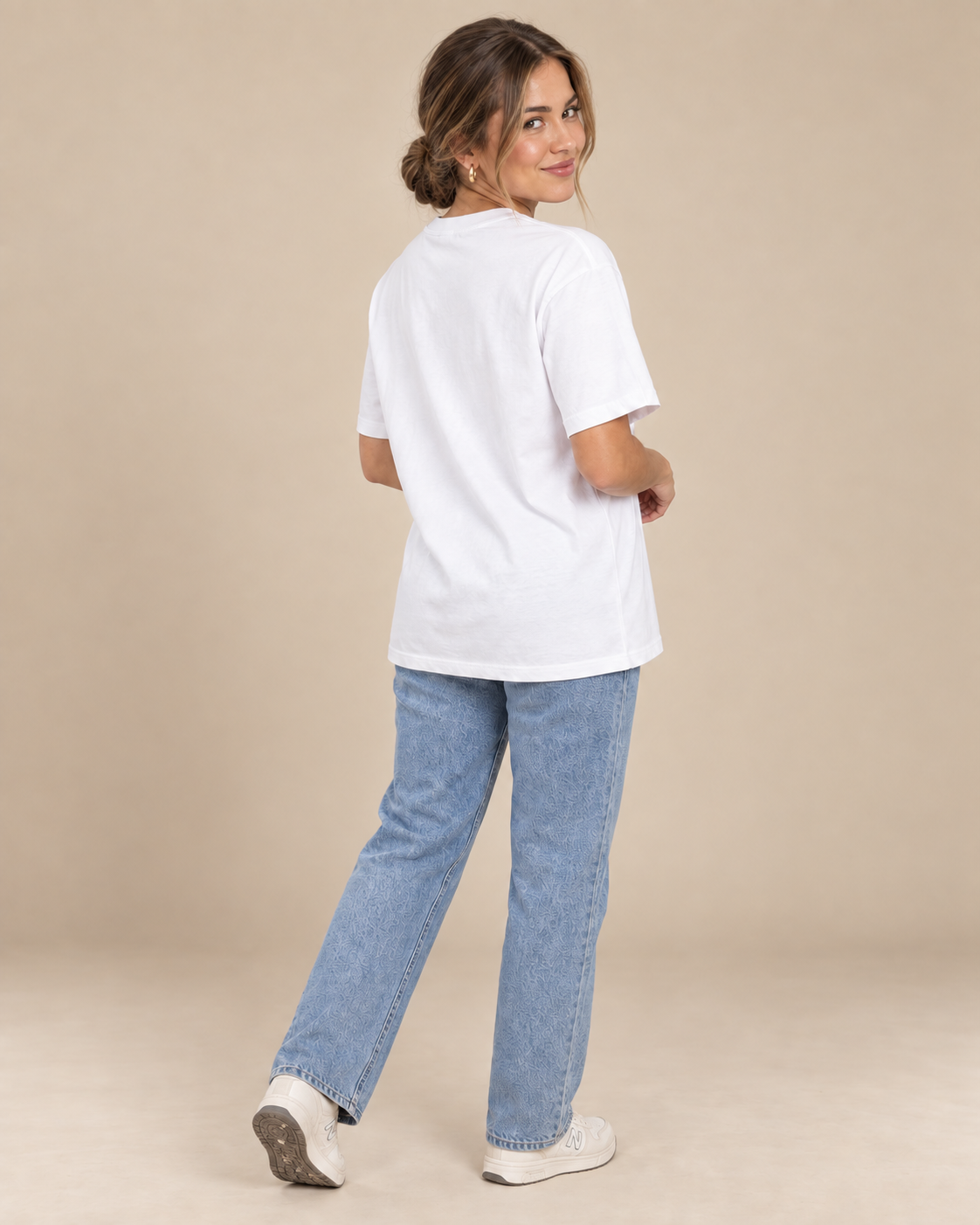 Psalm 23:3 Christian Shirt | He Restores My Soul Unisex Oversized Boxy Bible Verse Tee