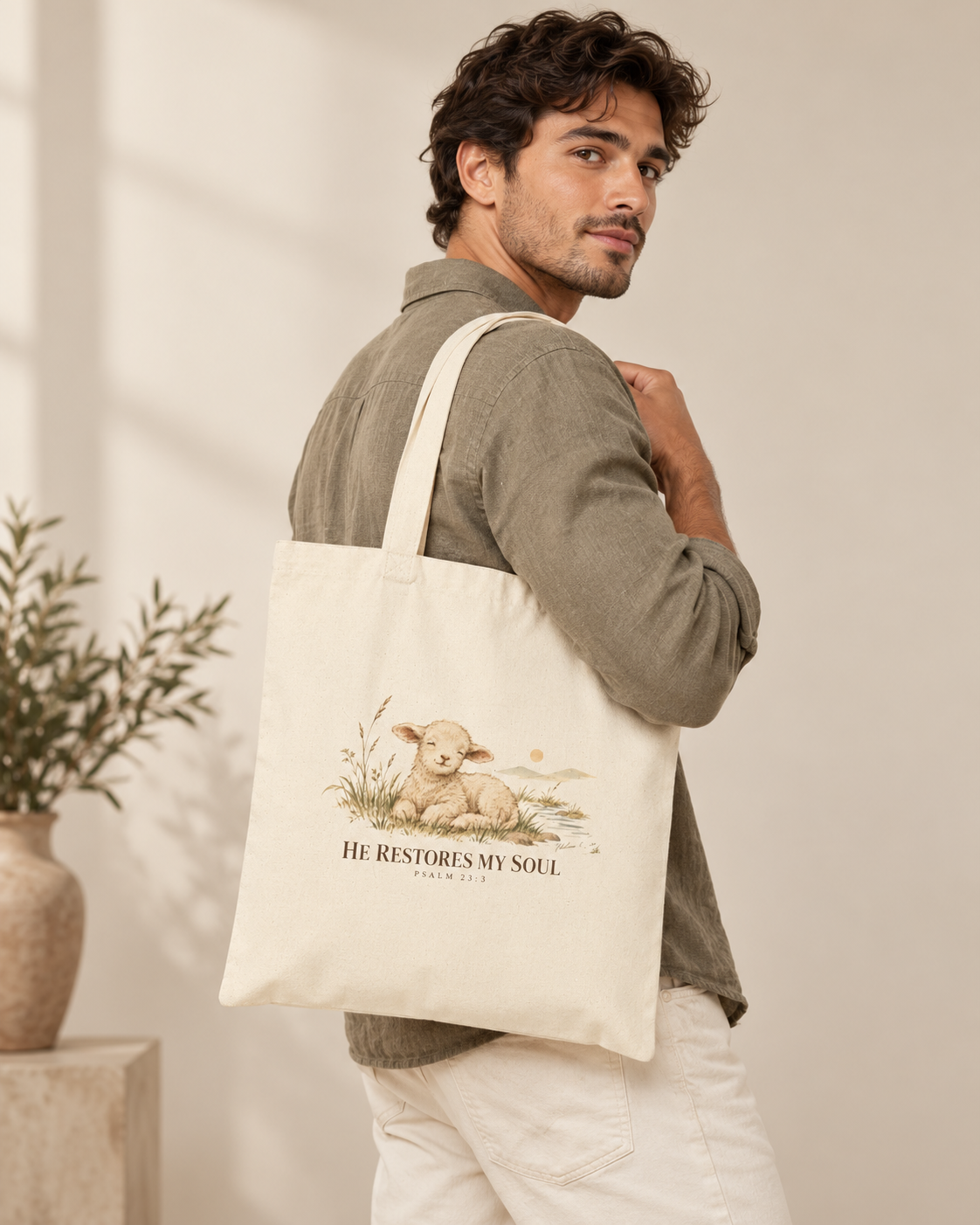 Cotton Canvas Tote Bag