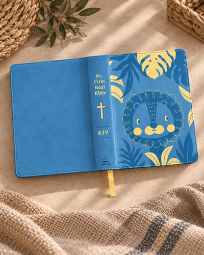 Meine erste richtige Bibel für Jungen KJV | Blaue Kinderbibel für 3 bis 5-Jährige