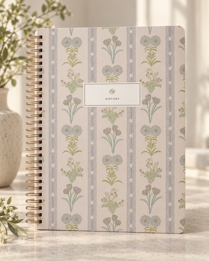 ESV Spiralgebundene Journaling-Bibel: Geschichte – Floral Hardcover-Bibel zum Studieren und Notieren